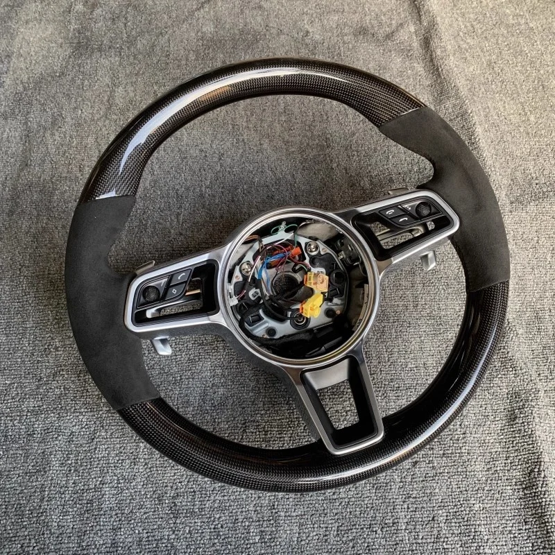 Steering Wheel For Porsche Macan Cayenne Panamera Taycan 718 Cayman 991 992 911 911.2 Carrera GT2 GT2RS GT3 GT3RS GT3 RS GT4