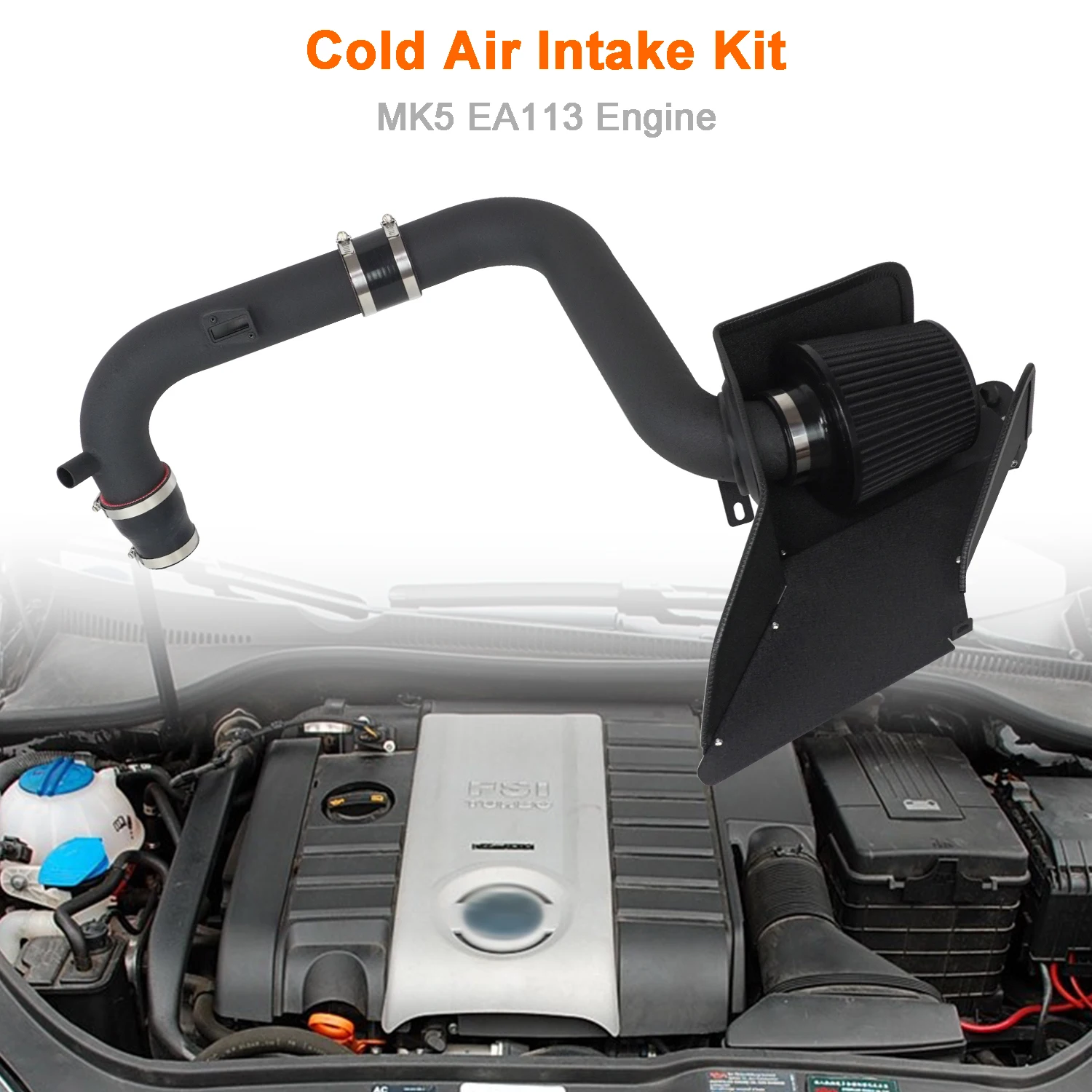 Car Cold Air Intake Kit Fits for VW Golf MK5 MK6 GTI Passat Caddy Seat Leon Audi TT A3 Skoda Octavia EA888 GEN2 1.8T 2.0T