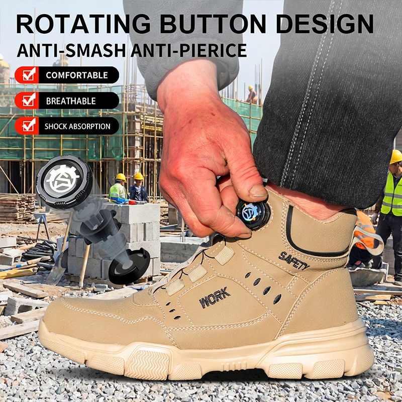 safety shoes, labor shoes, protective shoes, mining boots, anti smashing and anti piercing, electronic processing, greening,