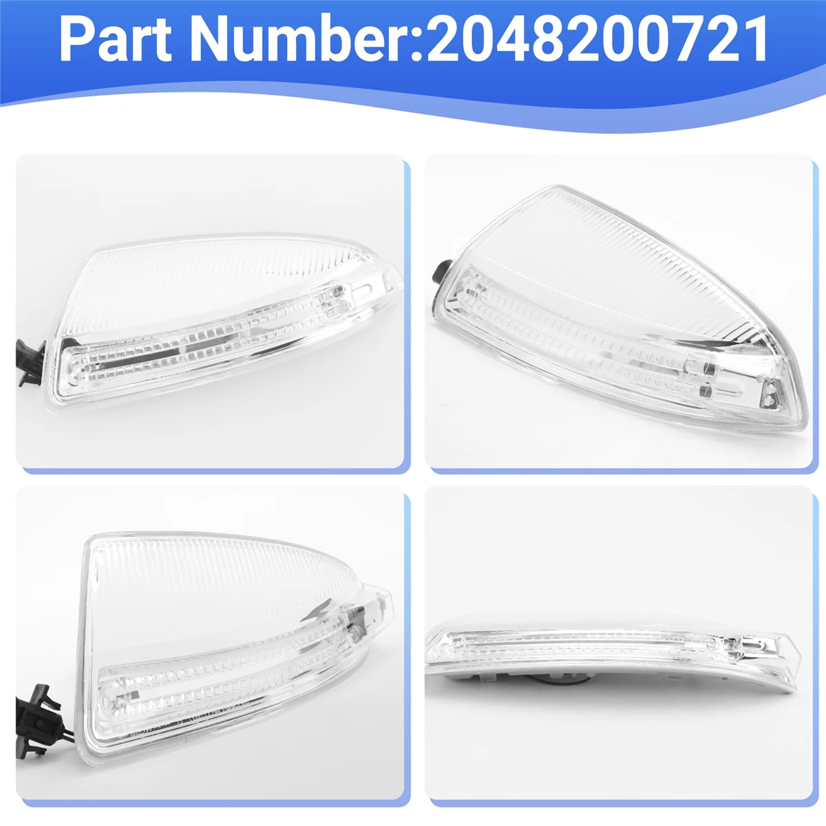 

Left Side Rearview Mirror Turn Signal Light for Mercedes-Benz W164 W204 W639 ML300 ML320 ML500 C250 C300 C350 -AB16