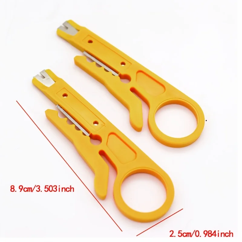 5pcs Mini Wire Stripper Crimping Cable Punch Stripping Tool Is Suitable For Network Cable Telephone Line Computer UTP Crimper