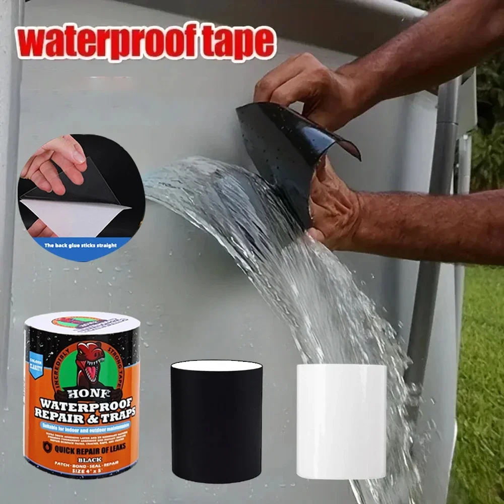 Waterproof Tape Kitchen Toilet Bucket Pvc Water Pipe Leak Sealing Repair Strong Pipe Leak Patch Duct Tape Kitchen Gadgets
