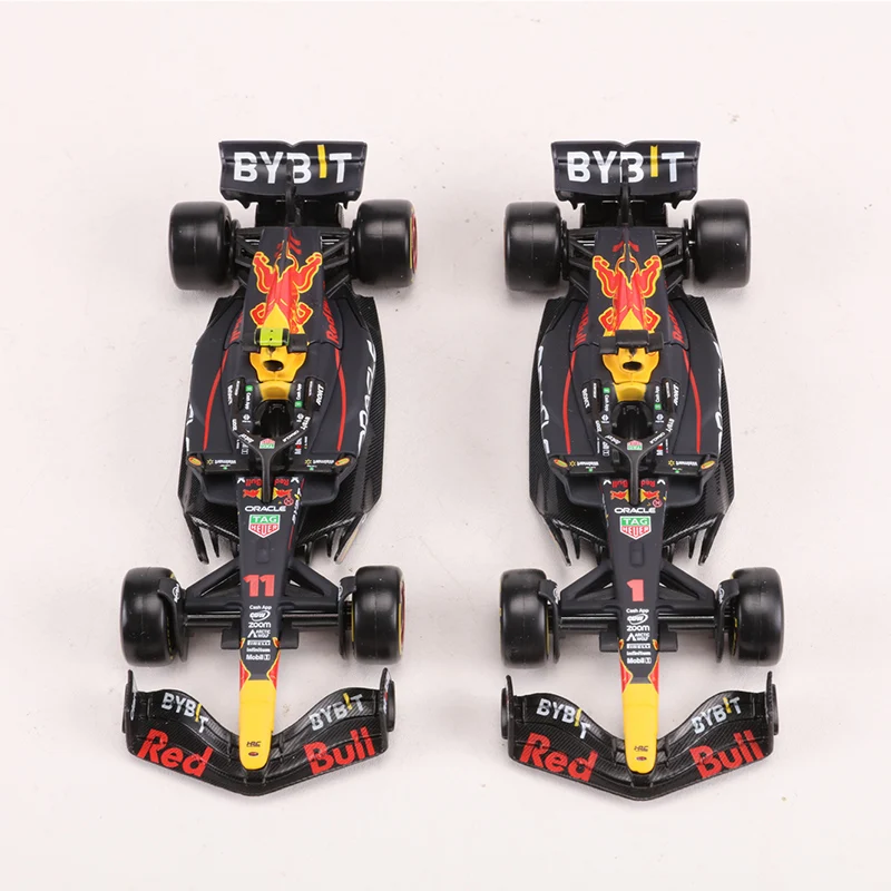 Burago-carro fundido modelo brinquedo, Red Bull Racing, RB19 2023, n .. 1 e 11 Liga, veículo de luxo, presente coleção, 1:43