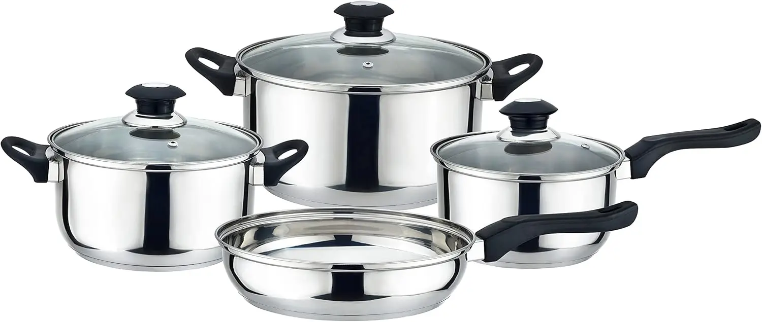 

J&V TEXTILES 7-Piece Non-Stick Kitchen Cookware Set, Pots and Pans*