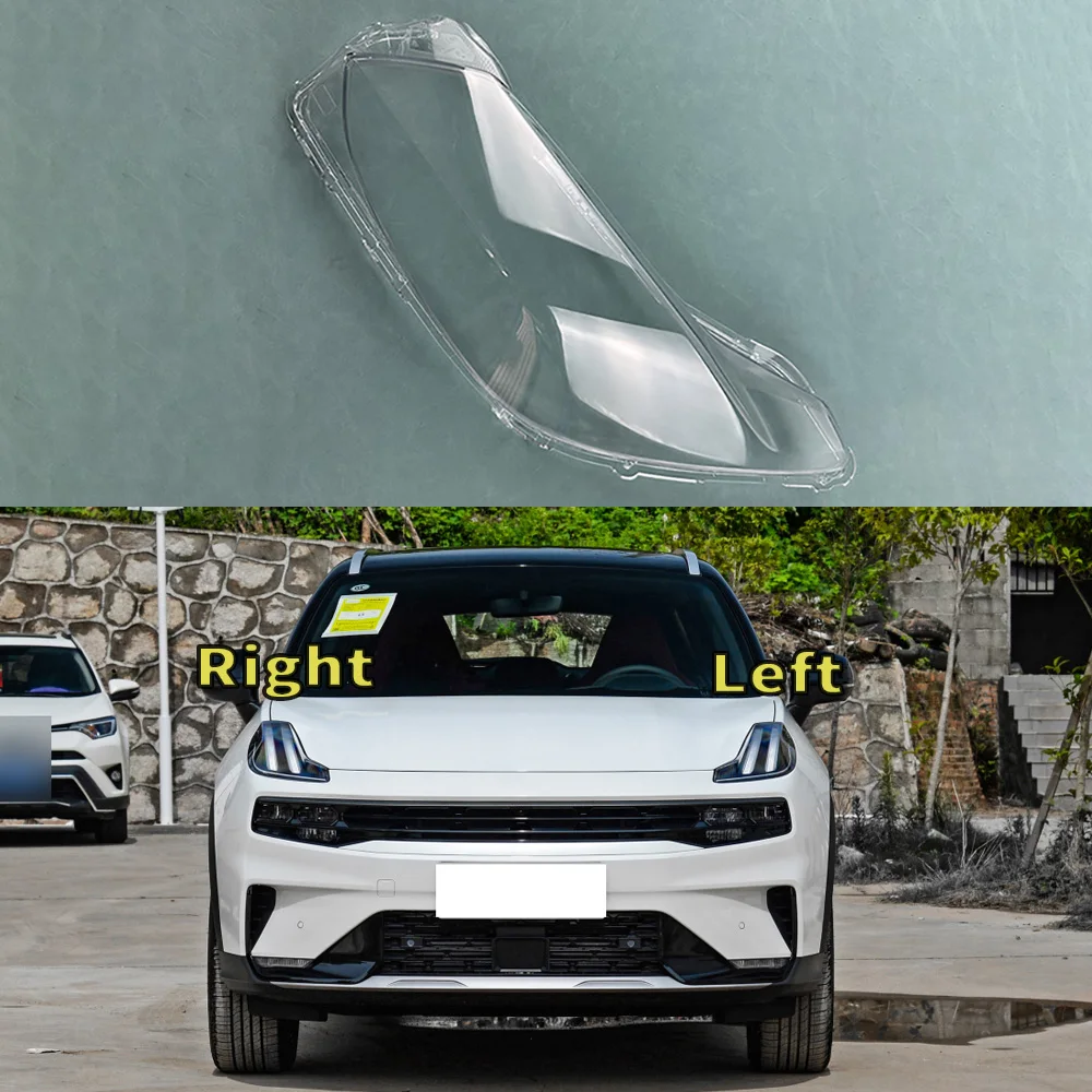 

For LYNK&CO 06 2020-2023 Car Front Headlight Lens Cover Auto Shell Headlamp Lampshade glass Lampcover Head lamp light cover