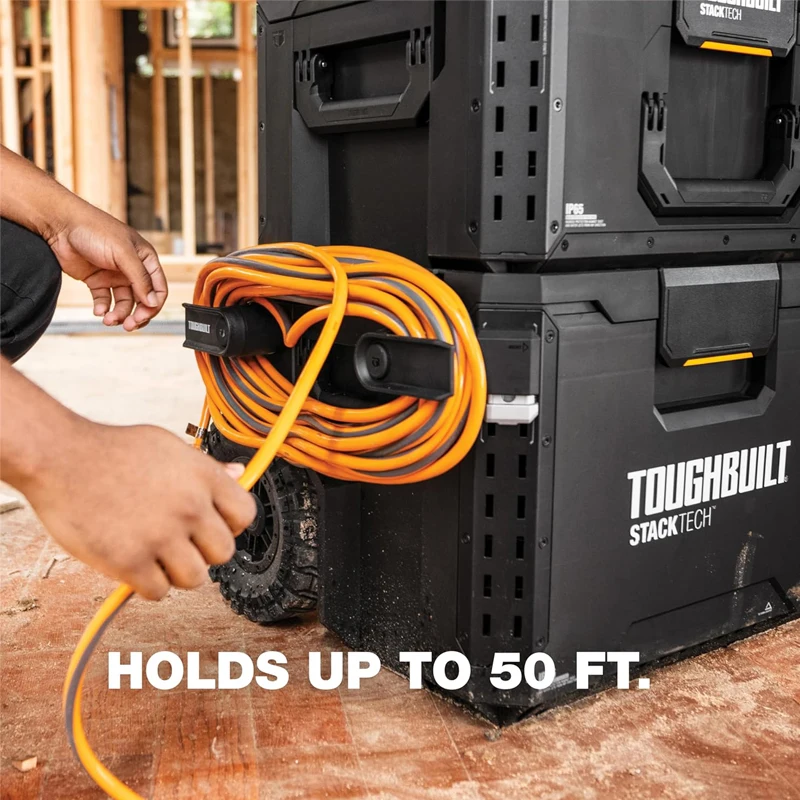 TOUGHBUILT TB-B1-A-31 StackTech Cord Wrap Plastic Special Bobbin Fixing Device Steel Wire Rope Organizer Tool Accessories