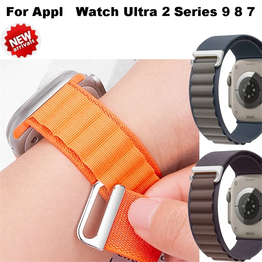جبال الألب حلقة الفرقة ل حزام ساعة أبل 49 مللي متر 44 مللي متر 40 مللي متر 46 مللي متر 41 مللي متر 42 مللي متر 38 مللي متر 40 44 45 مللي متر سوار iWatch الترا سلسلة 11 7 6 10 se #4