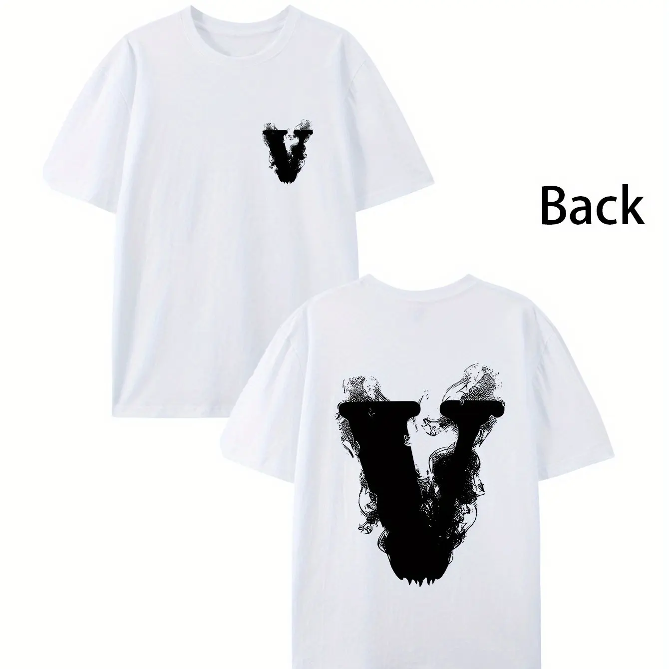 

Letter V Printed Women's T-shirt Fashion Summer O-neck Harajuku Top Tees Casual Short Sleeved Female Clothing