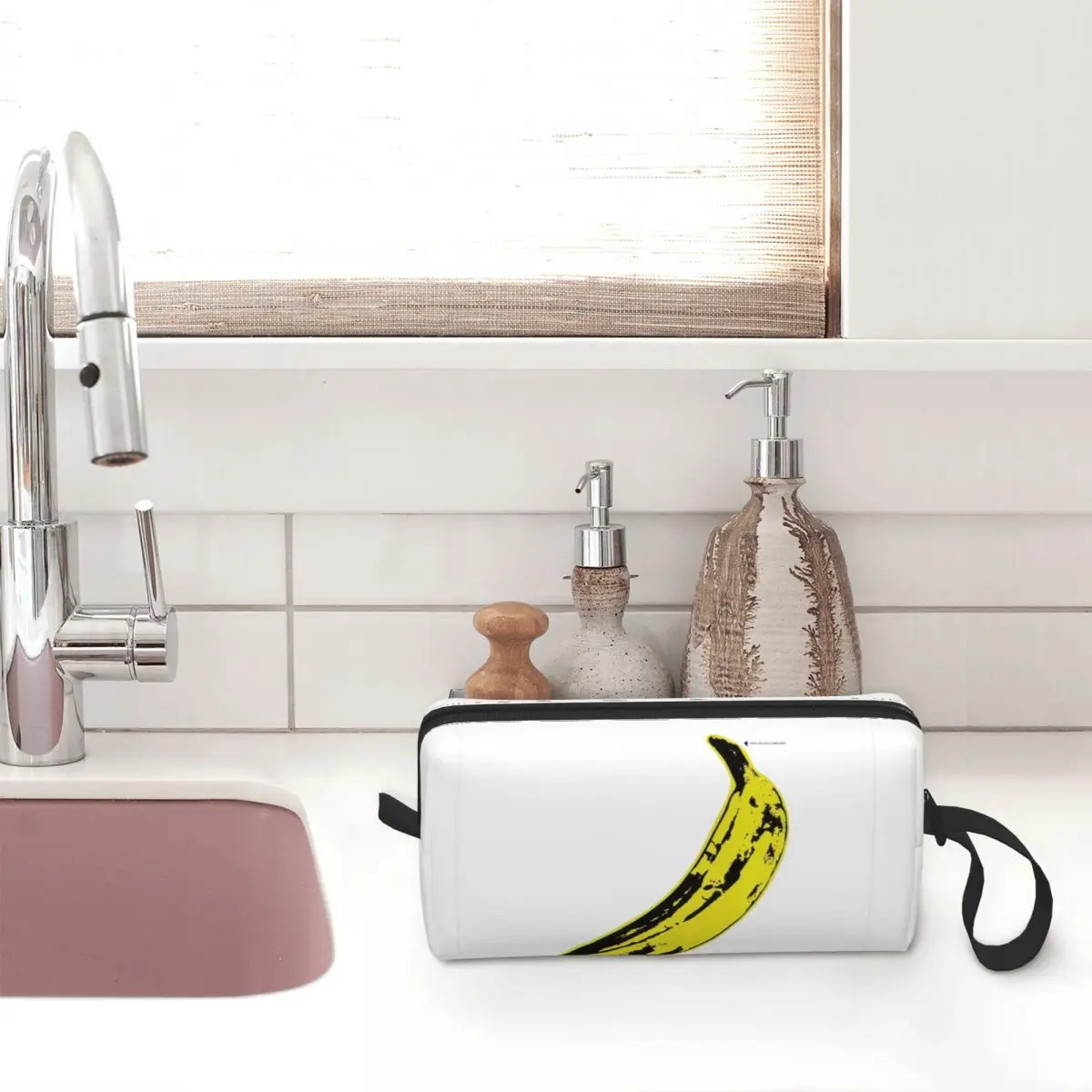 Andy Warhol Astuccio sotterraneo in velluto a banana per regali Astuccio per penne Astuccio per matite Forniture di cancelleria Astuccio per cosmetici Astuccio per organizer