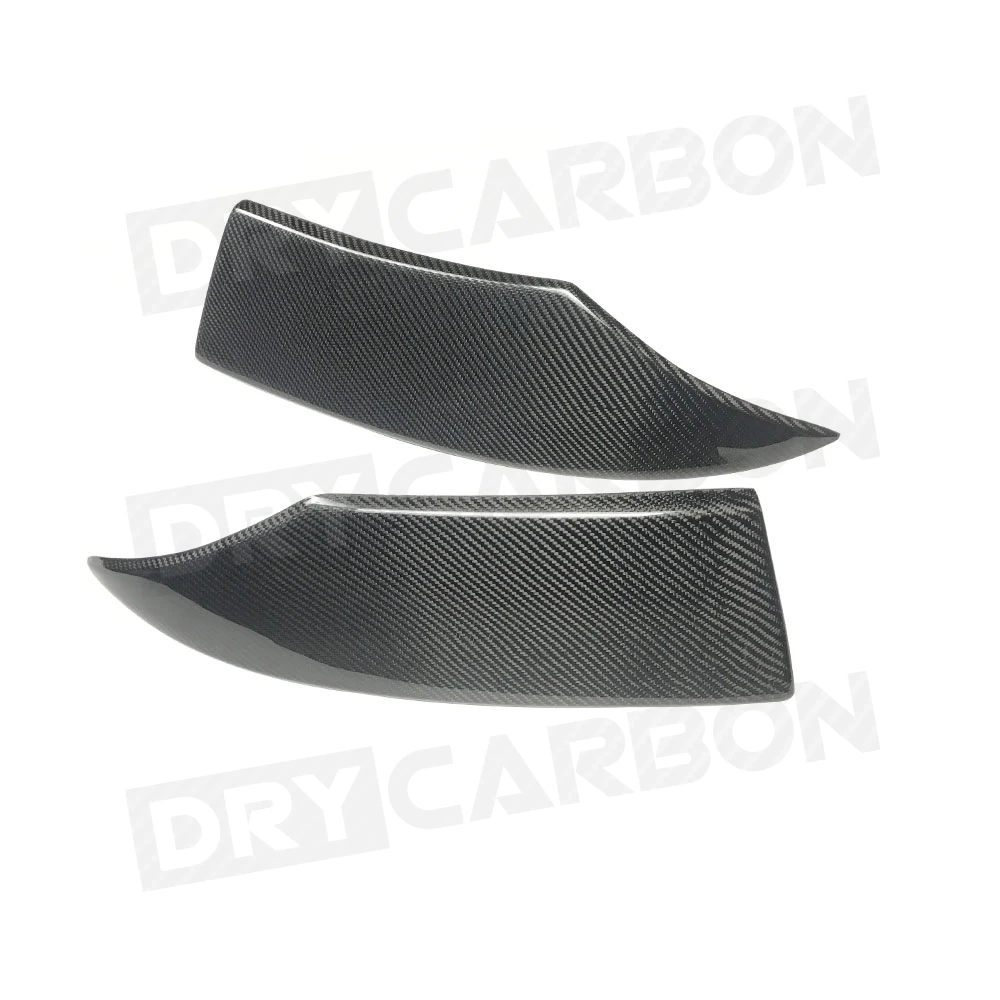 Carbon Fiber Rear Lip Splitters Aprons For Audi A3 S3 Sedan 2014 -2016 FRP Bumper Side Plate Flaps Covers Car Styling