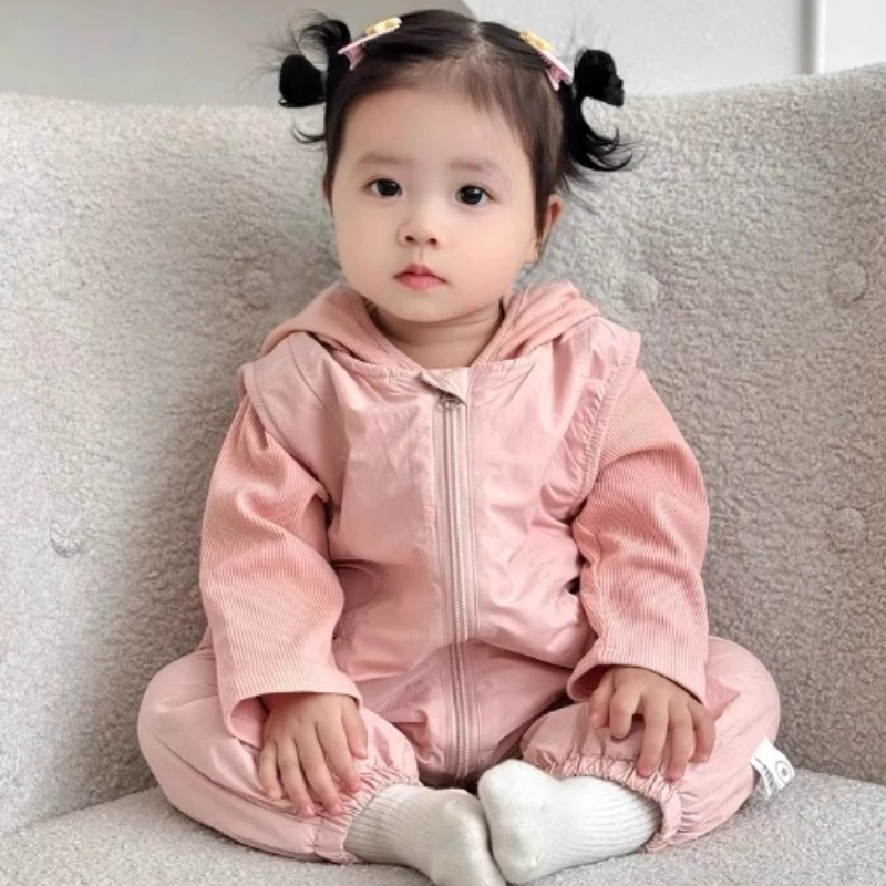 

Комплект из 2 предметов, наряд для маленьких девочек, топ с длинными рукавами, толстовки с подтяжками, комбинезон, весенне-осенняя верхняя одежда, одежда