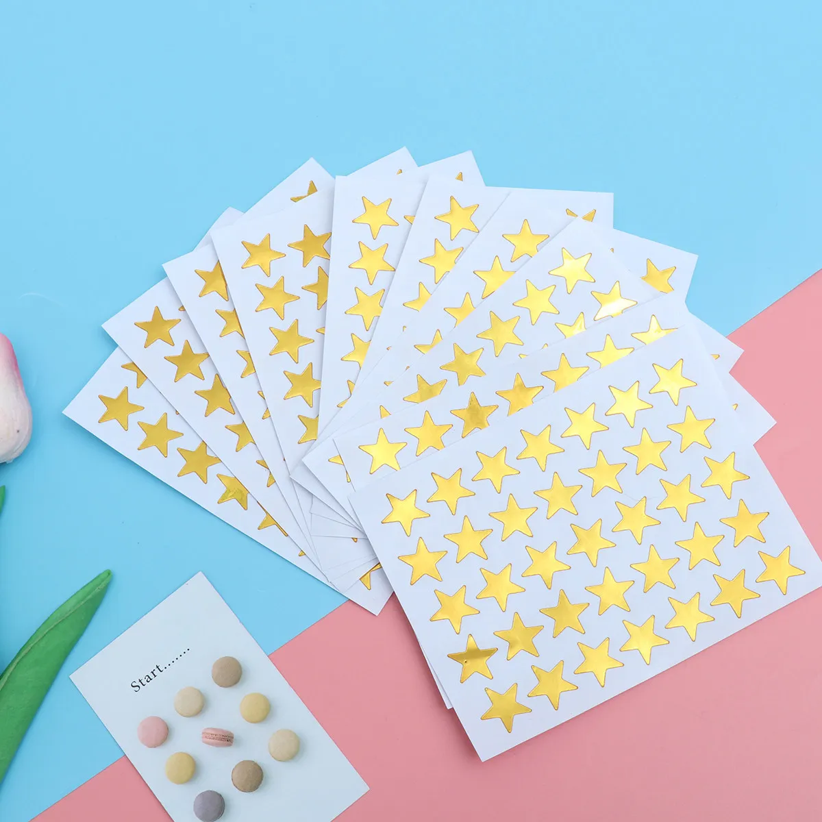 

10Pcs Reward Stickers Star Decals Premium Removable Sparkle Golden Stars Perfect for Students Classroom Charts Certificates Kids