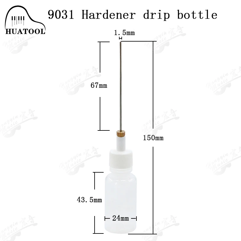 Instrument for piano tuning, tuning, repair and repair G9031 hammer hardener drip plastic bottle