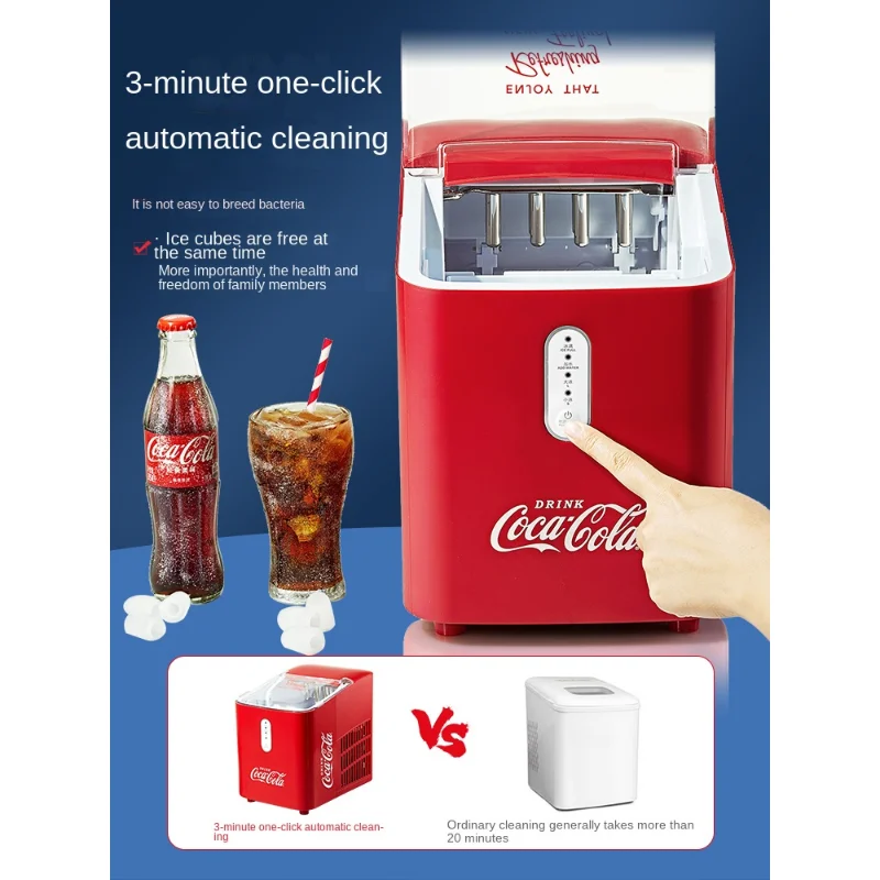 Home Ice Machine Small Commercial Mini Dormitory Automatic Mini Ice Cube Making Machine Outdoor