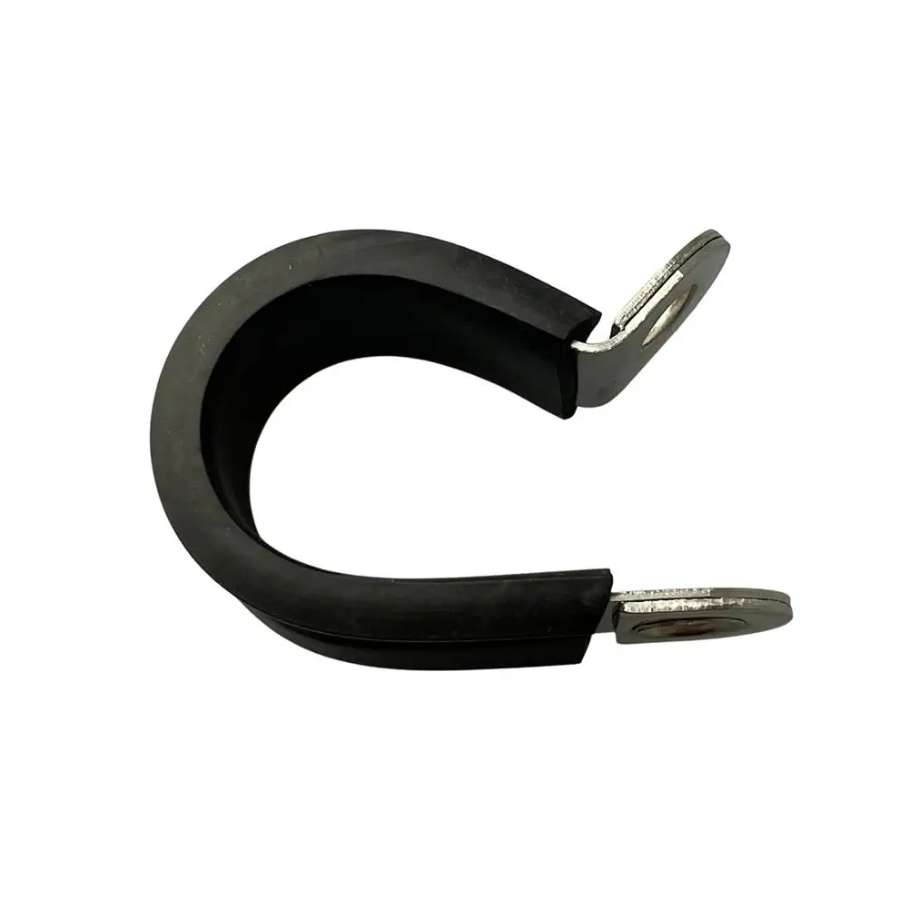 Durability High Quality Rubber Lined Pipe Clamp EPDM Rubber Hardness 55 ± 5 350 % Elongation Break Stainless Steel