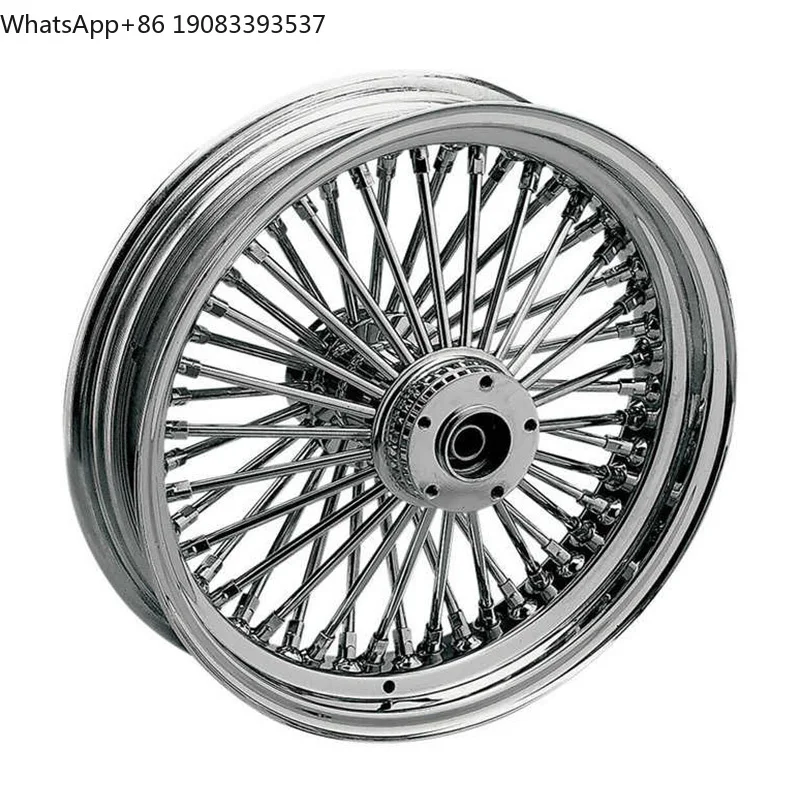 Steel Aluminum 16 18 19 20 21 Motorcycle Rims 2.15 3 3.5 5.5 8.5 Fat Spoke 48 Motorcycle Wheels for Harley