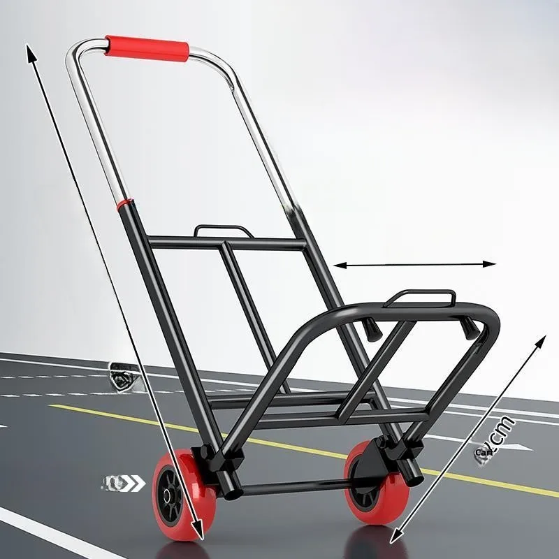 

Портативная складная тележка-помощник для легкой перевозки, простая японская модель из нержавеющей стали