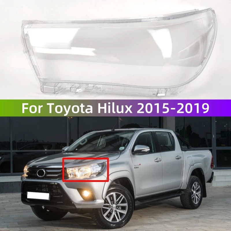 

Автомобильные аксессуары для Toyota Hilux 2015-2019, резиновая крышка фары, замена оригинального абажура