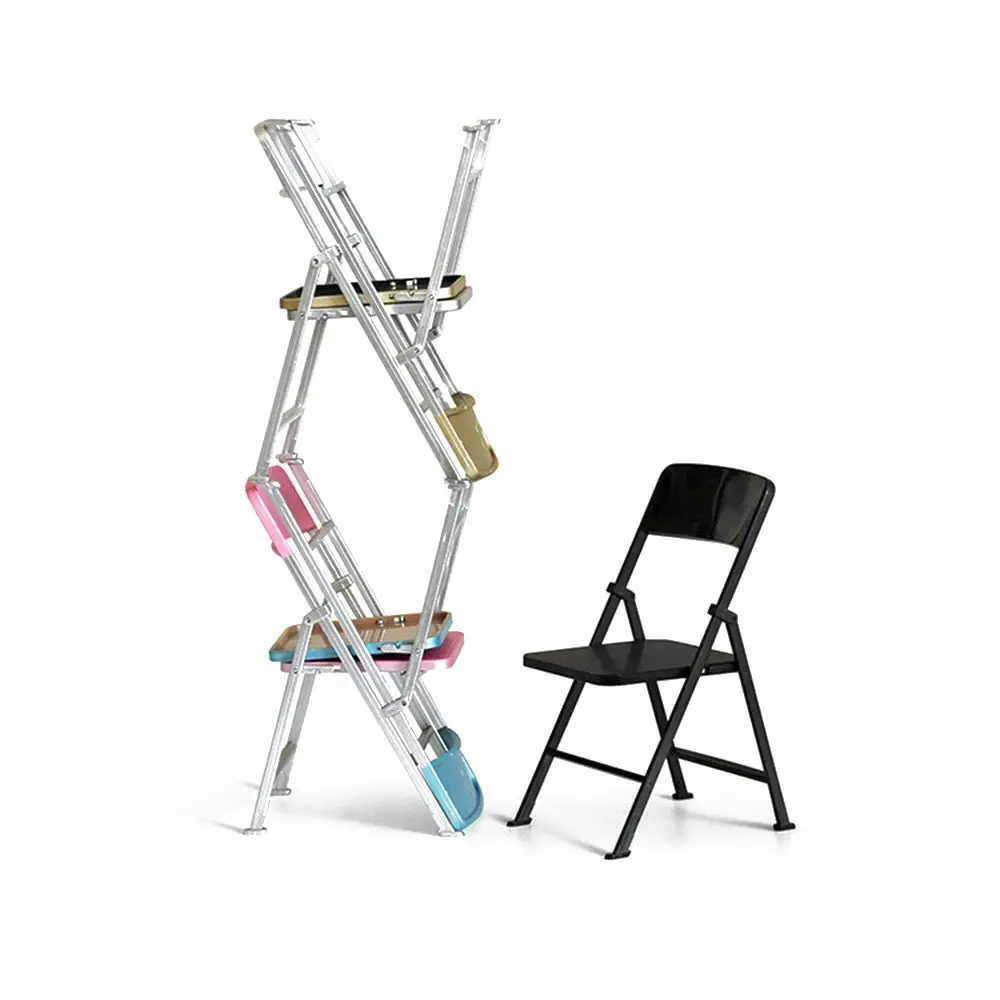 

Children Garden Lawn Furniture Plastic Home Decor Figures Man 1/6 Armchair Folding Beach Chair Mini Furniture