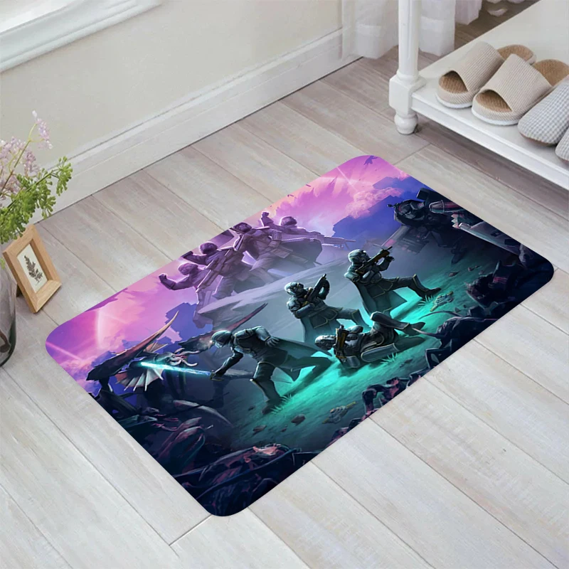 H-Helldivers 2 Game Floor Mat Aesthetic Room Decoration Doormat Entrance Door Balcony Kitchen Rug Home Carpets Rugs Foot Carpet