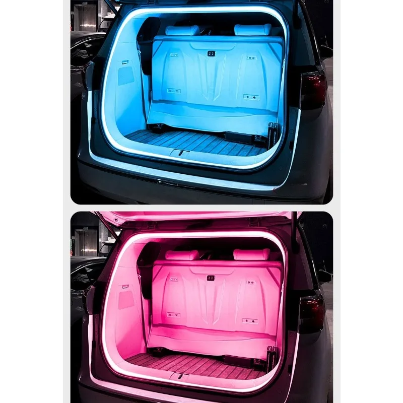 Connecteur universel de 4m Plug Play pour coffre arrière de voiture, bande LED éclaircissante, éclairage modifié pour lumière Flexible et étanche 12V, offre spéciale