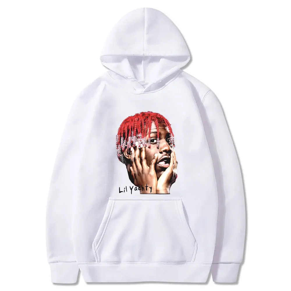 Hot Sale Hip Hop Rapper Lil Yachty Graphic Hoodie Male Casual Fleece Cotton Pullover Tracksuit Men Women Fashion Vintage Hoodies