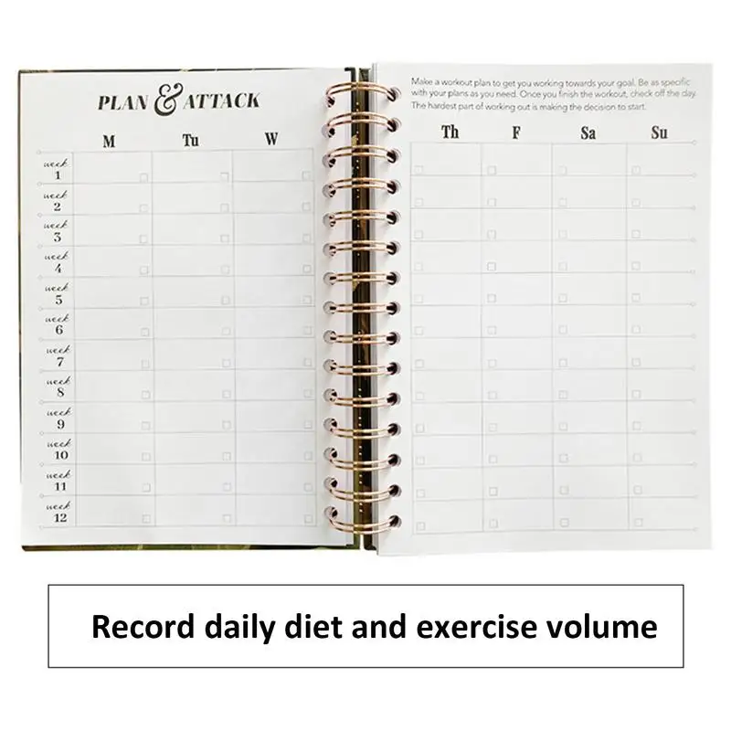 Fitness Logbook For Men A5 Sturdy Workout Log Book To Track Gym Bodybuilding Progress And Training & Weightlifting Diary Logbook