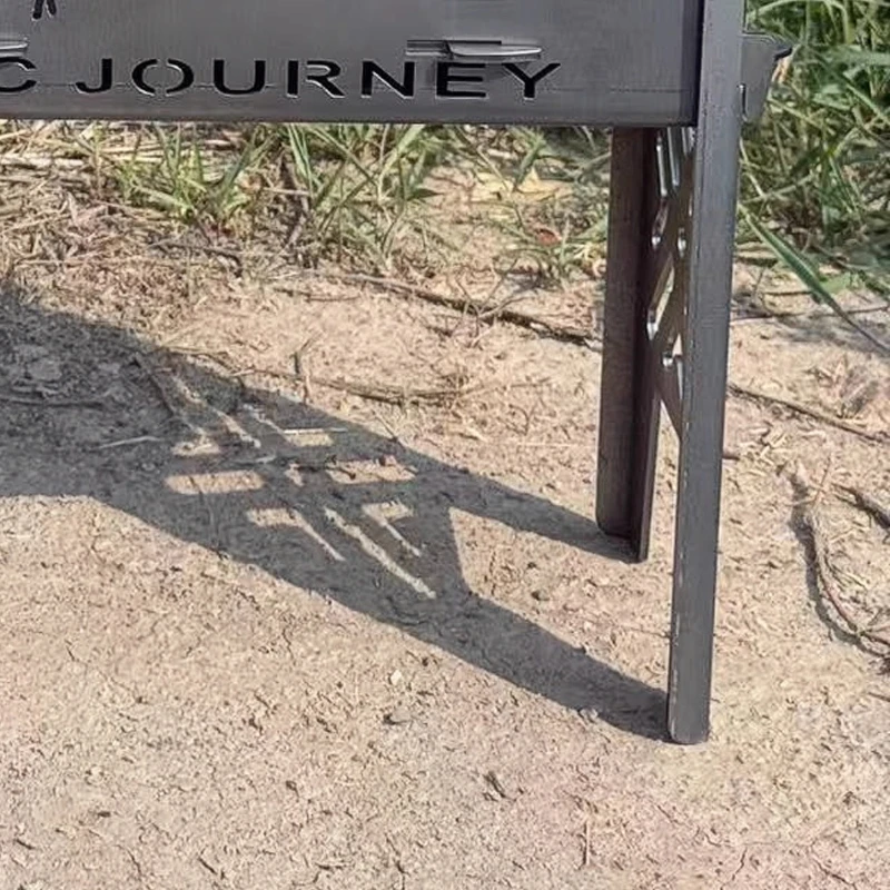 Outdoor Brazier Barbecue Grill Equipment Dismounting Modern Meat Barbecue Grill Lightweight Lron Furniture Parrilla MHSKL