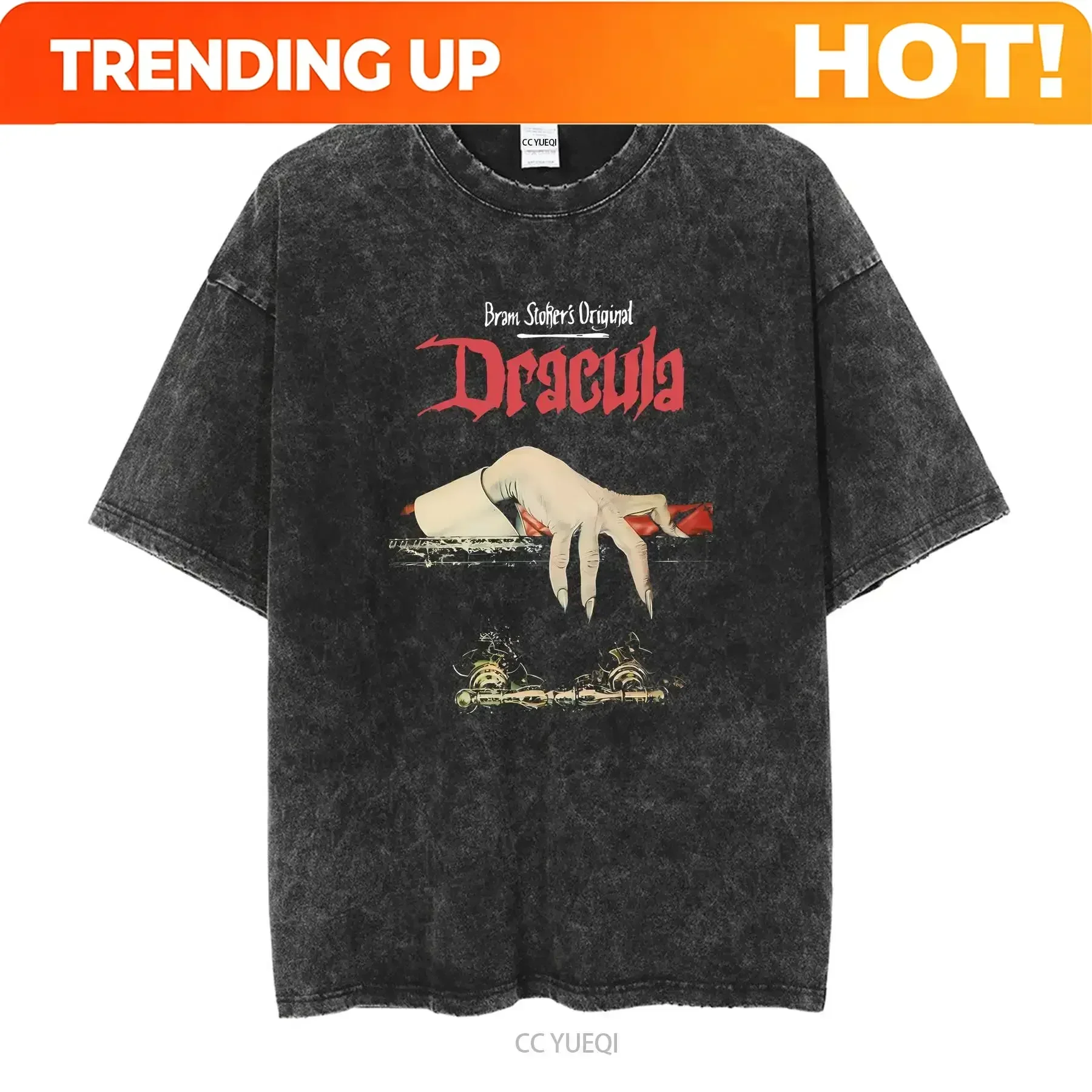 Customization Shirt Dracula Shirt Movie 2023 Bram Stoker T AN24252 Vintage Washed Casual Graphic Unisex Fashion Versatile Top