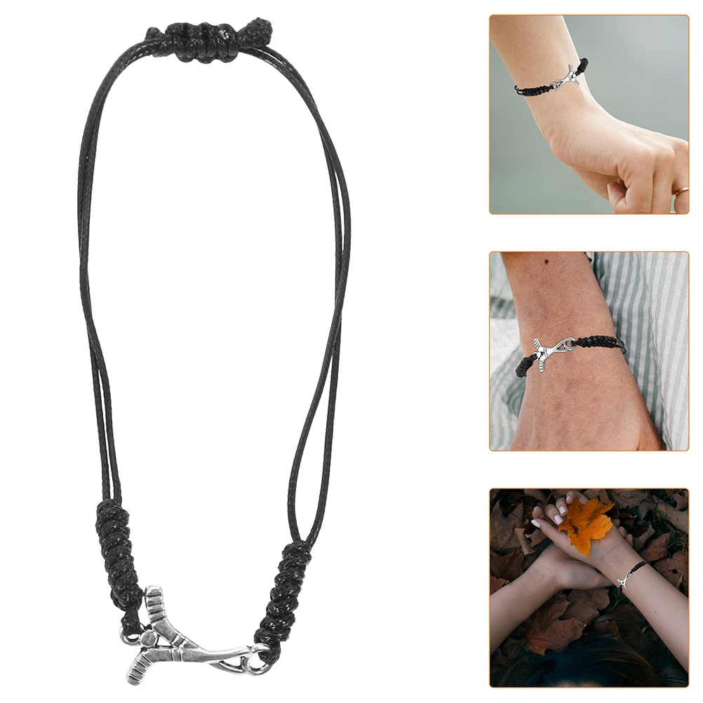 

2pcs Adjustable Woven Bracelet Unique Handmade Design Sports Fitness Wristband For Men Boys Field Jewelry Bulk Party Favors Slap