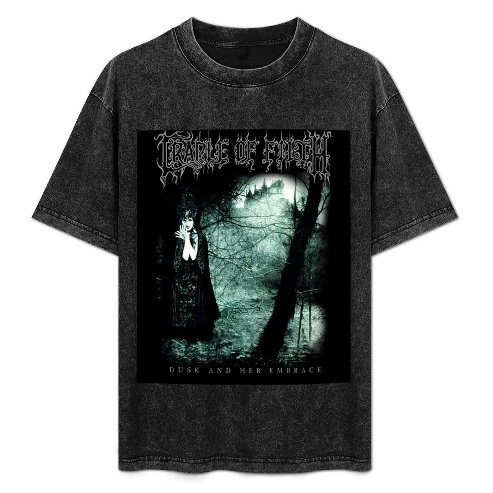 

Dusk and Her 3mbrace by Cr4dle of F1lth - Classic Old School Symphonic Black Metal T-Shirt Durable Work Wear T-Shirt