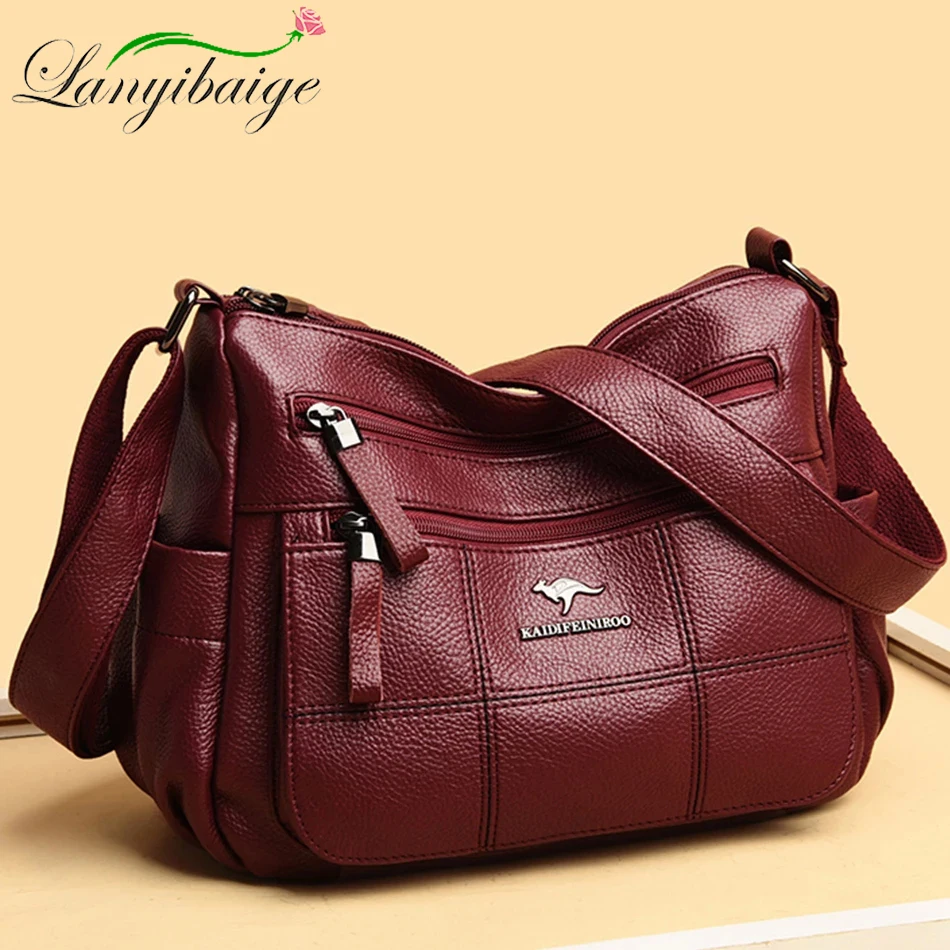 Genuine Brand Leather Sac Luxury Handbags Women Bags Designer 2022 Female Waterproof Bag Shoulder Crossbody Messenger Bags New