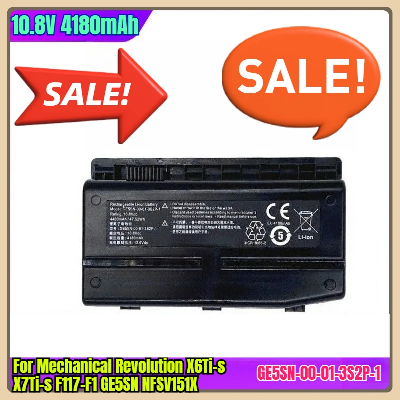 

10.8V 4180mAh Laptop Battery for Mechanical Revolution X6Ti-s X7Ti-s F117-F1 GE5SN NFSV151X