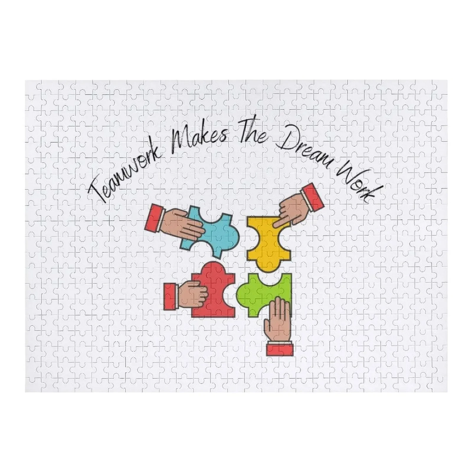

Teamwork Makes The Dream Work Jigsaw Puzzle With Personalized Photo Personalized Gift Ideas Puzzle