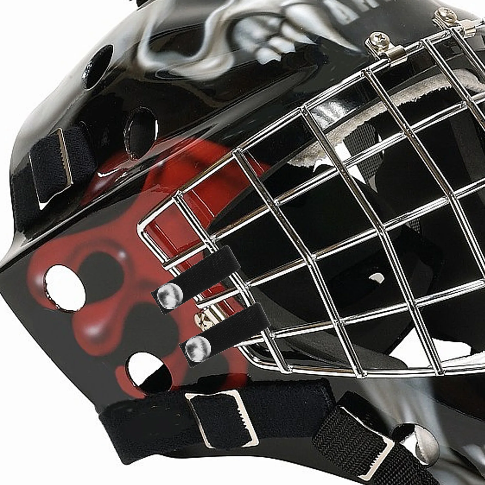 

2pcs Hockey Replacement for Sports Durable Polyester Easy Install Suitable for Ski Cycling Helmets Accessories