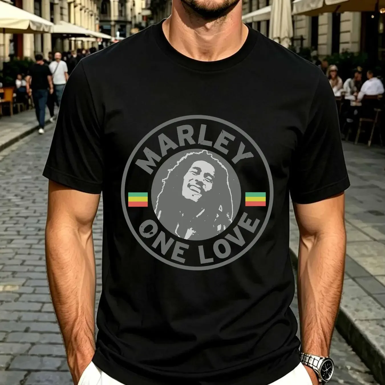 washed T Shirt Zion Rootswear Women's Large Gray Bob Marley One Love Reggae Music long or short sleeves vintage Washed Casual