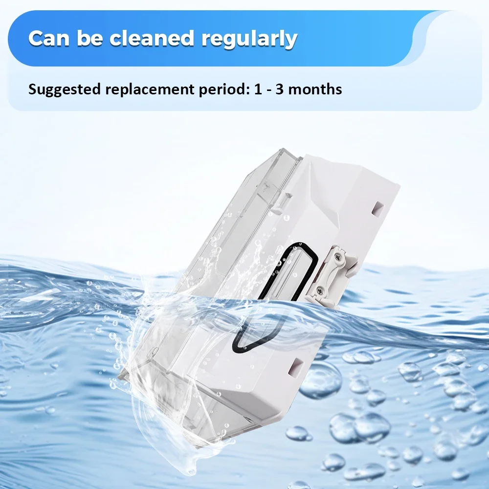 ฝุ่นกล่องอุปกรณ์เสริมสําหรับ Xiaomi Roborock S5 S50 S51 S52 S55 S6 T6 หุ่นยนต์เครื่องดูดฝุ่นฝุ่นกล่องชุดกรอง HEPA