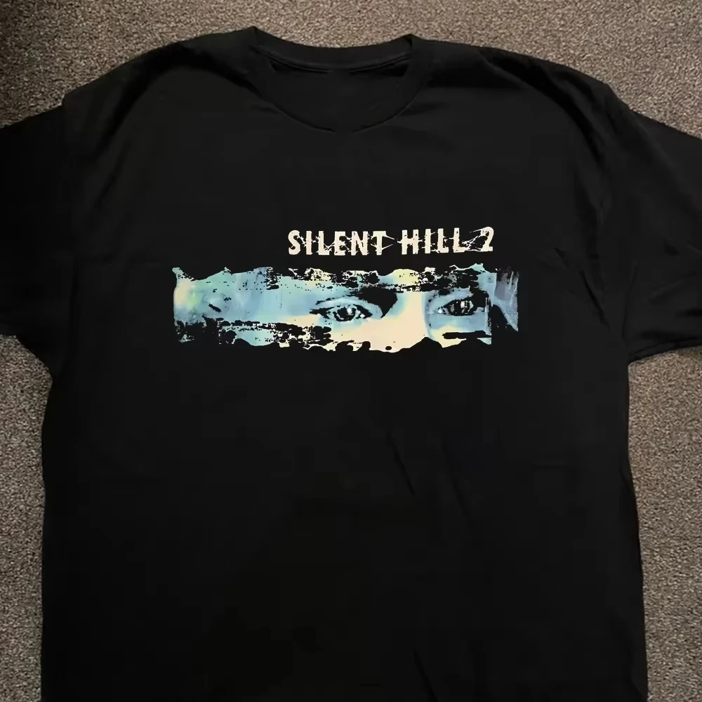 

Silent Hill Cotton Printed T Shirt Horror Shirt Men Women Casual Short Sleeve Round Neck Tee Shirt Gothic Retro graphic t shirts