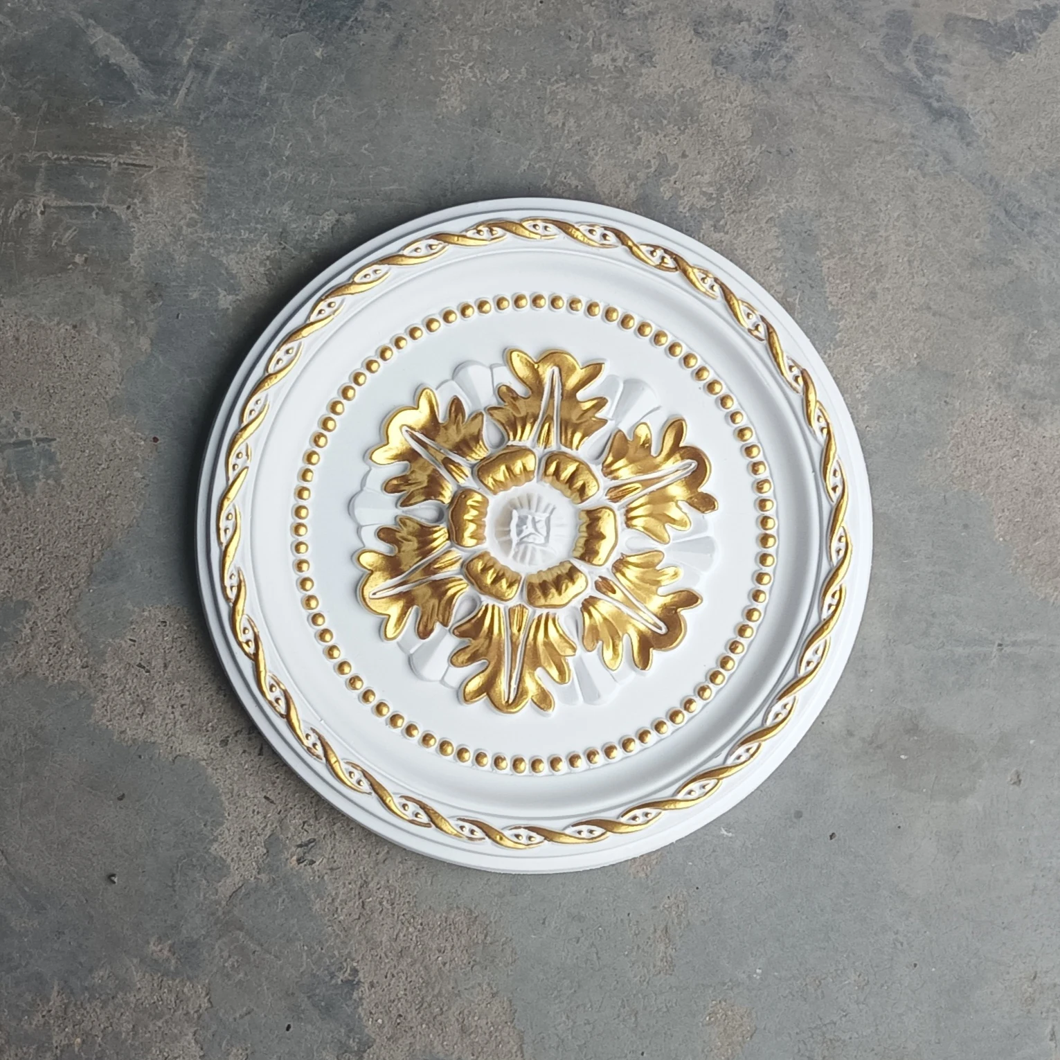 PU Decorative Ceiling Rose Pendant Lamp base panel Paterage Ceiling Moulding rosette Light plate Medallion chandelier decoration