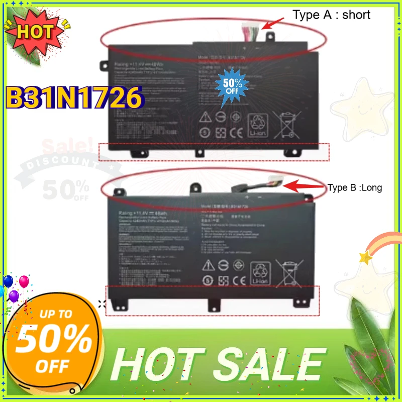 Pc Gaming Asus Rog - B31N1726 Laptop Battery for Asus Rog