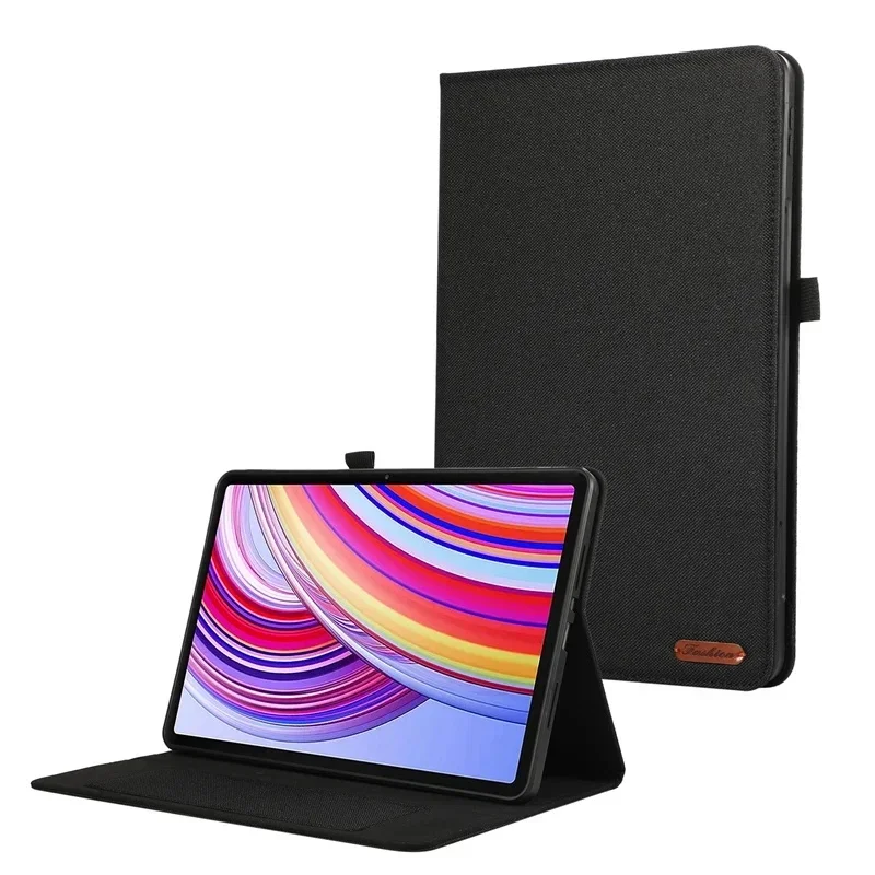 Para xiaomi redmi pad pro 12.1 polegada caso cowboy tecido flip suporte tablet escudo para funda redmi pad pro caso poco pad 12.1 caso