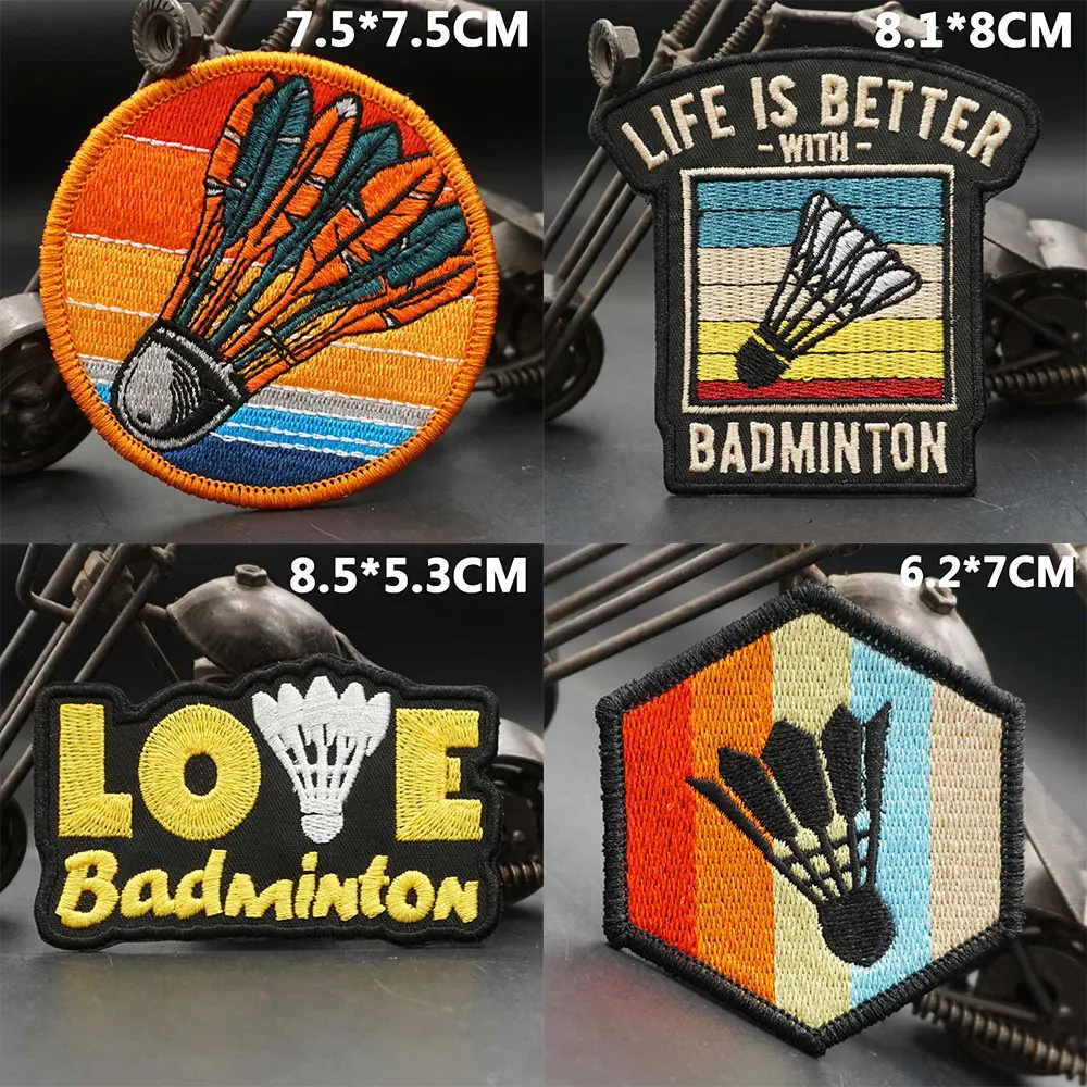 I like badminton EMBROIDERY PATCH AA133-2,AA144-2,AA145-2,AA146-2,AA210