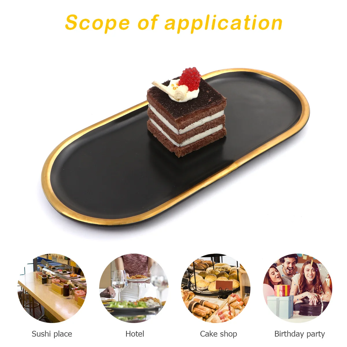 1Pcs Elegant Ceramic Jewelry Display Plate Eco-Friendly Superior Material Exquisite Craftsmanship Adorable Design Home Accent