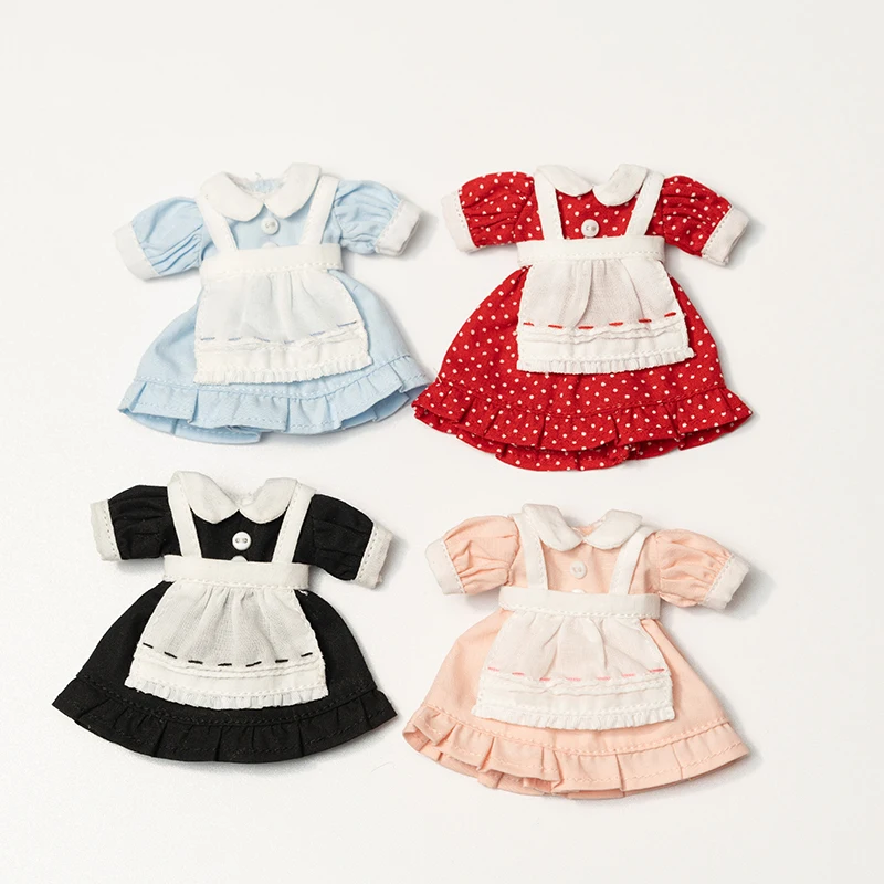 ชุดเสื้อผ้าตุ๊กตา OB11 สไตล์คลาสสิคย้อนยุค ชุดแม่บ้าน สำหรับตุ๊กตา BJD ขนาด 1/12 ของ GSC