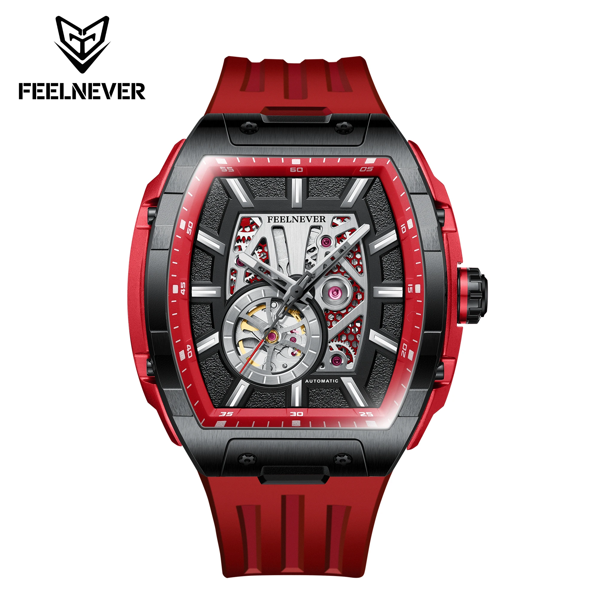 FeelNever Automatic Man Watch Casual SportS Luxury Sapphire Crystal Fashion Mechanical Watches for Men Waterproof Reloj Hombre