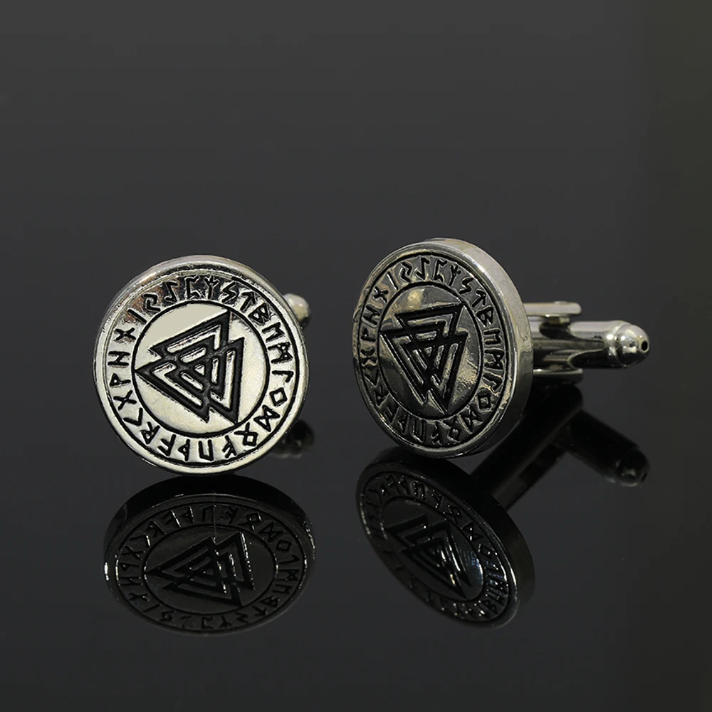 Vintage Hulk Mens Cufflinks Viking Totem Runes Cuff Links For Birthday Anniversary Father\'s Day Shirt Sleeve Button Jewelry Gift