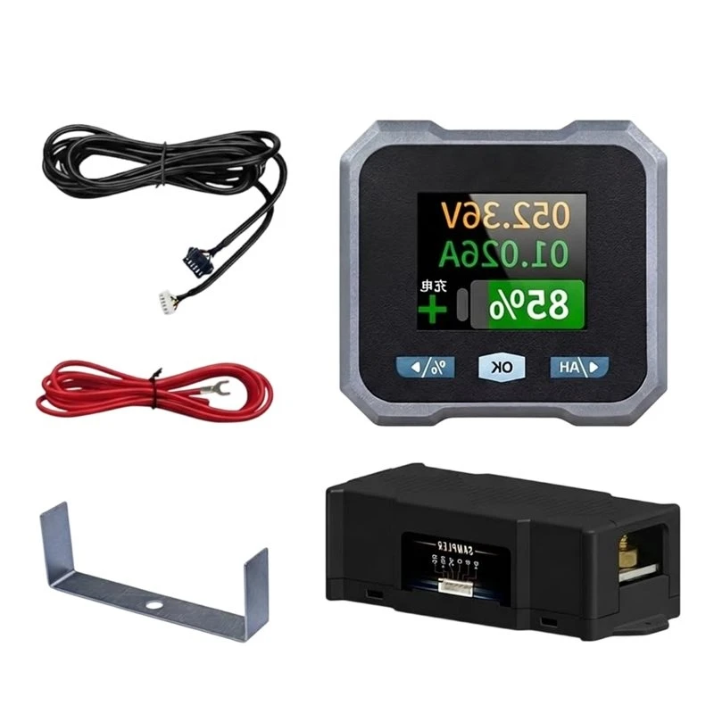 10-100V Battery Monitor With 100A Shunt For RV Marine Motorcycle-A14I