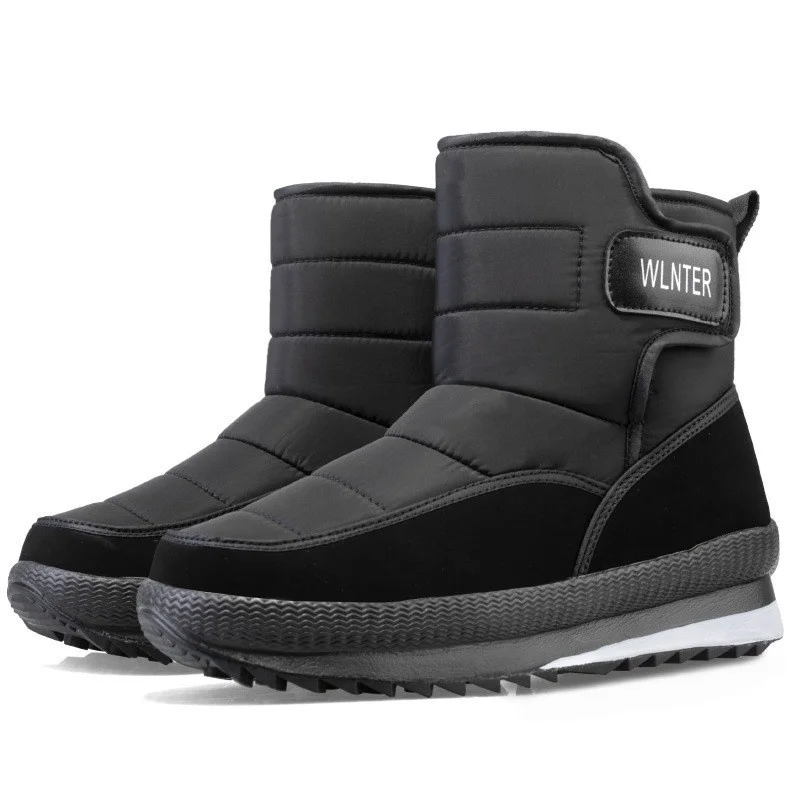 Plus Size 46 47 Men Winter Boots Waterproof Thickened Plush Warm Snow Boots Shoes For Man Women Ankle Boots Botas Para Hombre