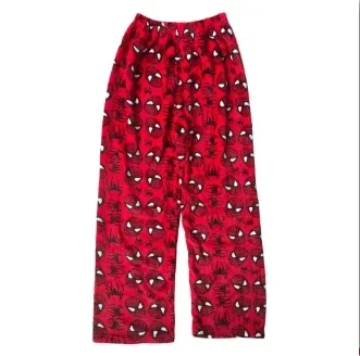 Bandai Anime Sanrio Y2k Herbst und Winter Hallo Kitty Batman Pyjama Hosen Cartoon Hip Hop Damen Warme Casual Flanell Hosen Frauen Geschenke 3