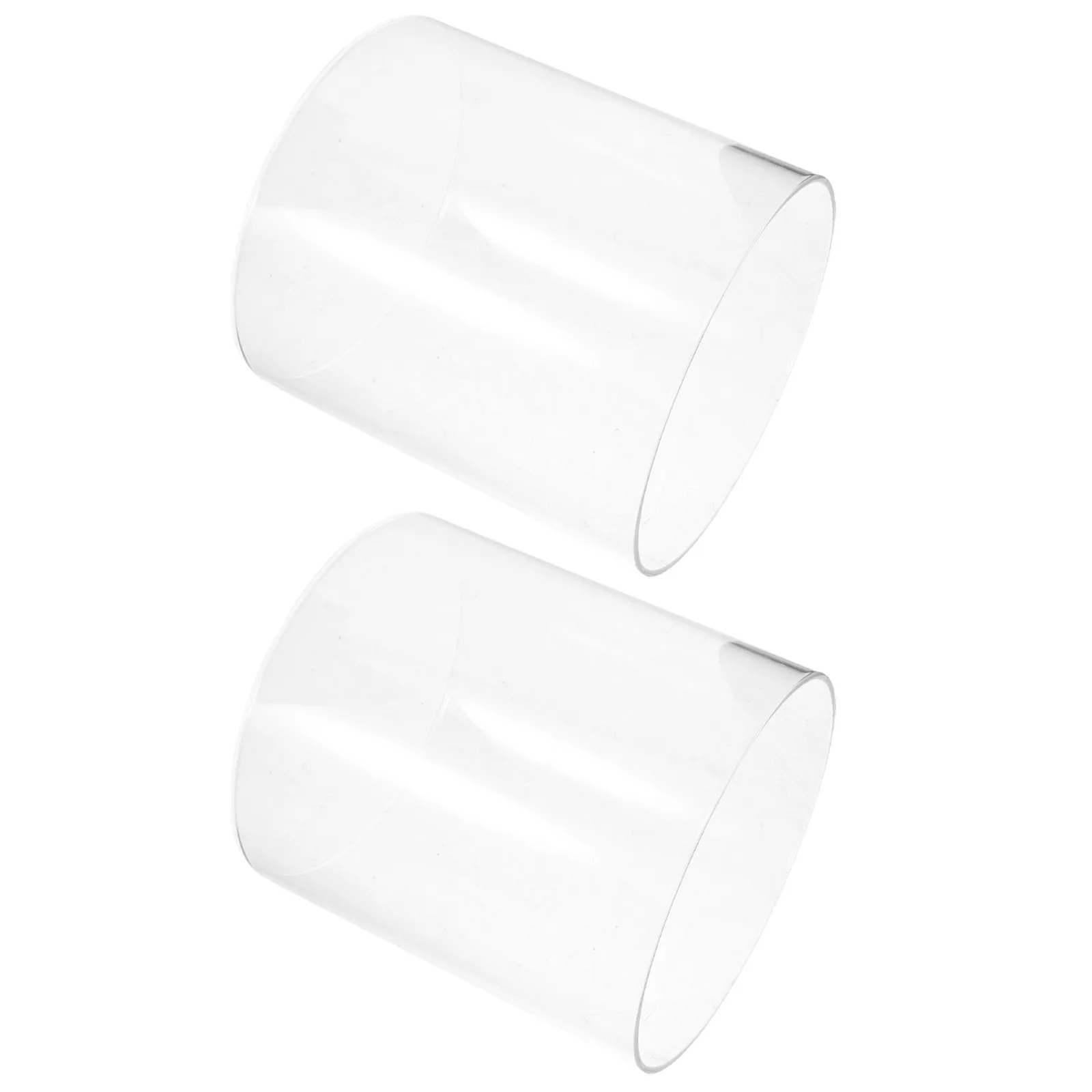 2Pcs Propane Lamp Glass Covers Clear High Temperature Resistant Lantern Globe Replacement Camping Hiking Outdoor Lantern Glass